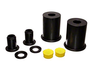 Front Control Arm Bushings; Black (05-14 Mustang)