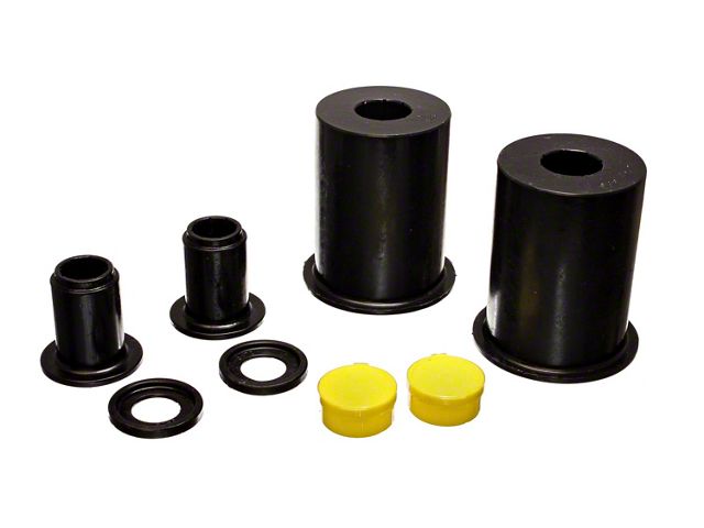 Front Control Arm Bushings; Black (05-14 Mustang)