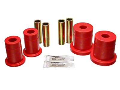 Front Control Arm Bushings; Red (79-93 Mustang)