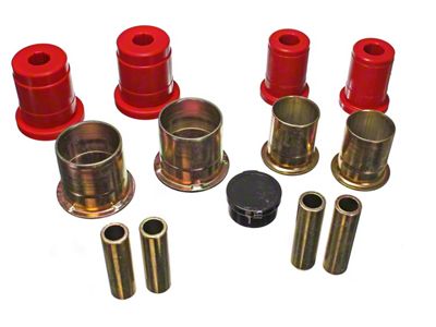 Front Control Arm Bushings; Red (94-04 Mustang)