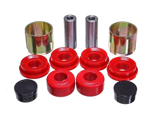 Front Control Arm Bushings; Red (15-24 Mustang, Excluding GT500)