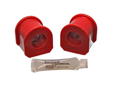 Front Sway Bar Bushings; 1-1/16-Inch; Red (79-04 Mustang)