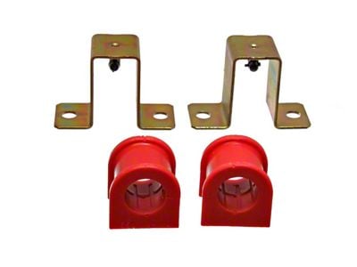 Front Sway Bar Bushings; 1-1/16-Inch; Red (94-04 Mustang)