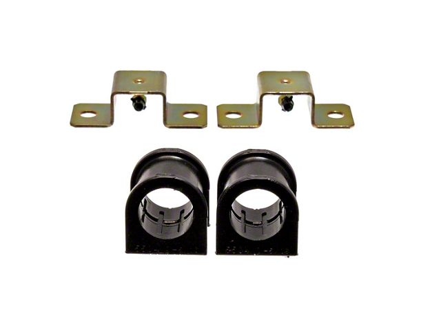 Front Sway Bar Bushings; 1-1/4-Inch; Black (79-93 Mustang)