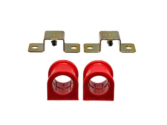 Front Sway Bar Bushings; 1-5/16-Inch; Red (79-93 Mustang)