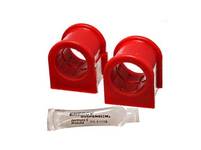 Front Sway Bar Bushings; 34mm; Red (05-10 Mustang)