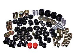 Hyper-Flex System Complete Bushing Kit; Black (15-25 Mustang, Excluding GT350 & GT500)