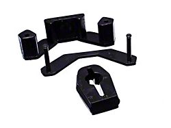 Manual Transmission Shifter Bushing and Transmission Mount Insert; Black (11-14 Mustang GT, V6)