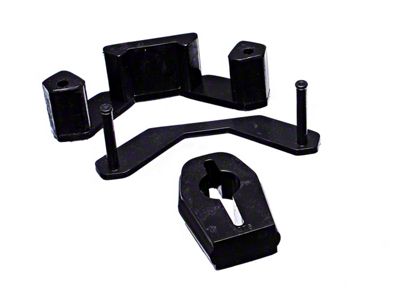 Manual Transmission Shifter Bushing and Transmission Mount Insert; Black (11-14 Mustang GT, V6)