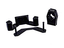 Manual Transmission Shifter Bushing and Transmission Mount Insert; Black (15-25 Mustang, Excluding GT350 & GT500)