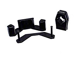 Manual Transmission Shifter Bushing and Transmission Mount Insert; Black (15-24 Mustang, Excluding GT350 & GT500)