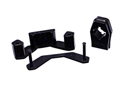 Manual Transmission Shifter Bushing and Transmission Mount Insert; Black (15-25 Mustang, Excluding GT350 & GT500)