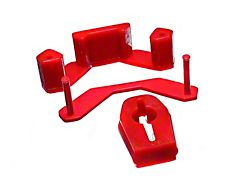 Manual Transmission Shifter Bushing and Transmission Mount Insert; Red (11-14 Mustang GT, V6)