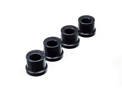 Offset Rack and Pinion Bushings; Black (85-04 Mustang)