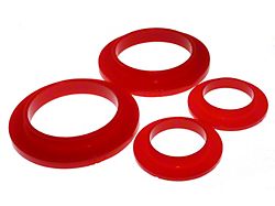 Rear Coil Spring Isolators; Red (79-04 Mustang, Excluding 99-04 Cobra)