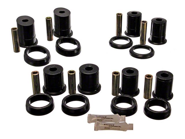 Rear Control Arm Bushings; Black (79-98 Mustang)