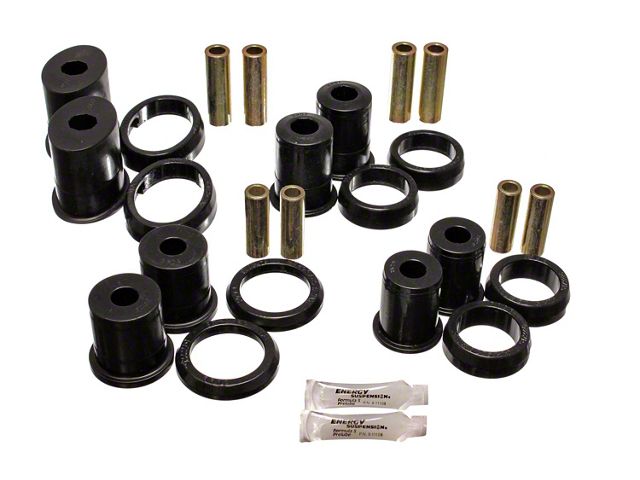 Rear Control Arm Bushings; Black (99-04 Mustang, Excluding Cobra)