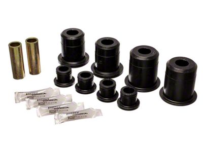 Rear Control Arm Bushings; Black (99-04 Mustang Cobra)