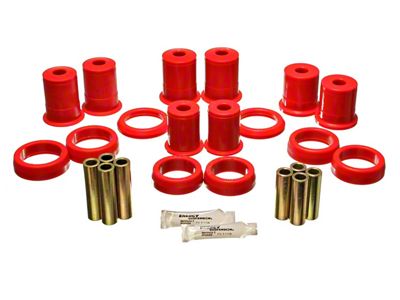 Rear Control Arm Bushings; Red (79-93 Mustang)