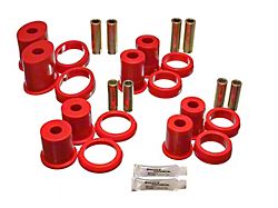 Rear Control Arm Bushings; Red (99-04 Mustang, Excluding Cobra)