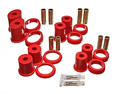 Rear Control Arm Bushings; Red (99-04 Mustang, Excluding Cobra)