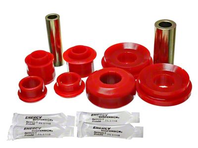 Rear Control Arm Bushings; Red (11-14 Mustang)