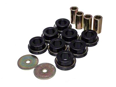 Rear Subframe Bushings; Black (15-24 Mustang, Excluding GT350 & GT500)