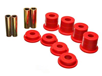 Rear Subframe Bushings; Red (99-04 Mustang Cobra)