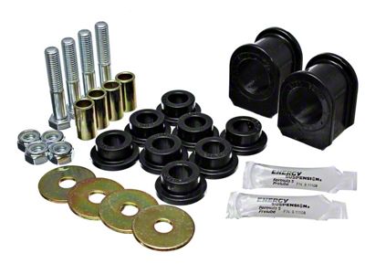 Rear Sway Bar Bushings; 20mm; Black (05-10 Mustang)