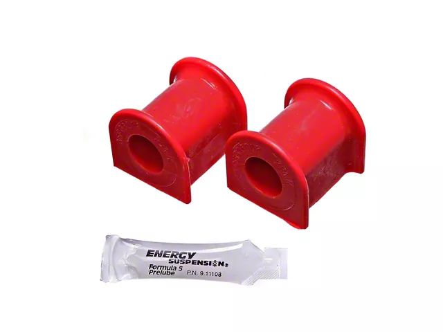 Rear Sway Bar Bushings; 22mm; Red (15-24 Mustang, Excluding GT500)