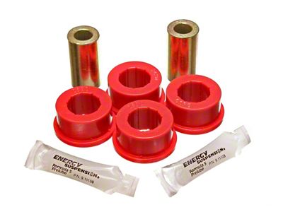 Rear Track Bar Bushings; Red (05-14 Mustang)