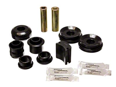 Rear Upper Control Arm Bushings; Black (05-10 Mustang)