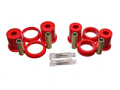 Rear Upper Control Arm Bushings; Red (79-98 Mustang)