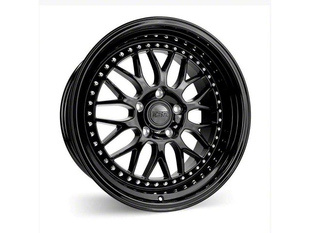 ESR Wheels SR01 Gloss Black Wheel; Rear Only; 19x10.5 (10-14 Mustang)