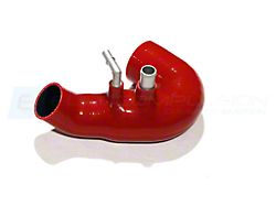 EUROCOMPULSION V1 Air Induction System Tube with Hi-Flow Filter; Red (24-25 Mustang EcoBoost)