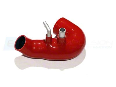 EUROCOMPULSION V1 Air Induction System Tube with Hi-Flow Filter; Red (24-25 Mustang EcoBoost)