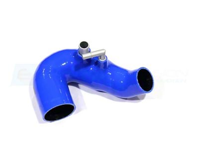 EUROCOMPULSION V1 Air Induction System Tube without Filter; Blue (24-25 Mustang EcoBoost)