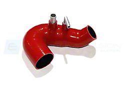 EUROCOMPULSION V1 Air Induction System Tube without Filter; Red (24-26 Mustang EcoBoost)