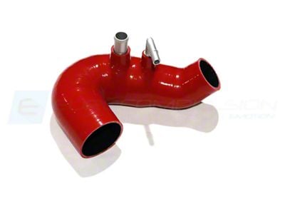 EUROCOMPULSION V1 Air Induction System Tube without Filter; Red (24-25 Mustang EcoBoost)