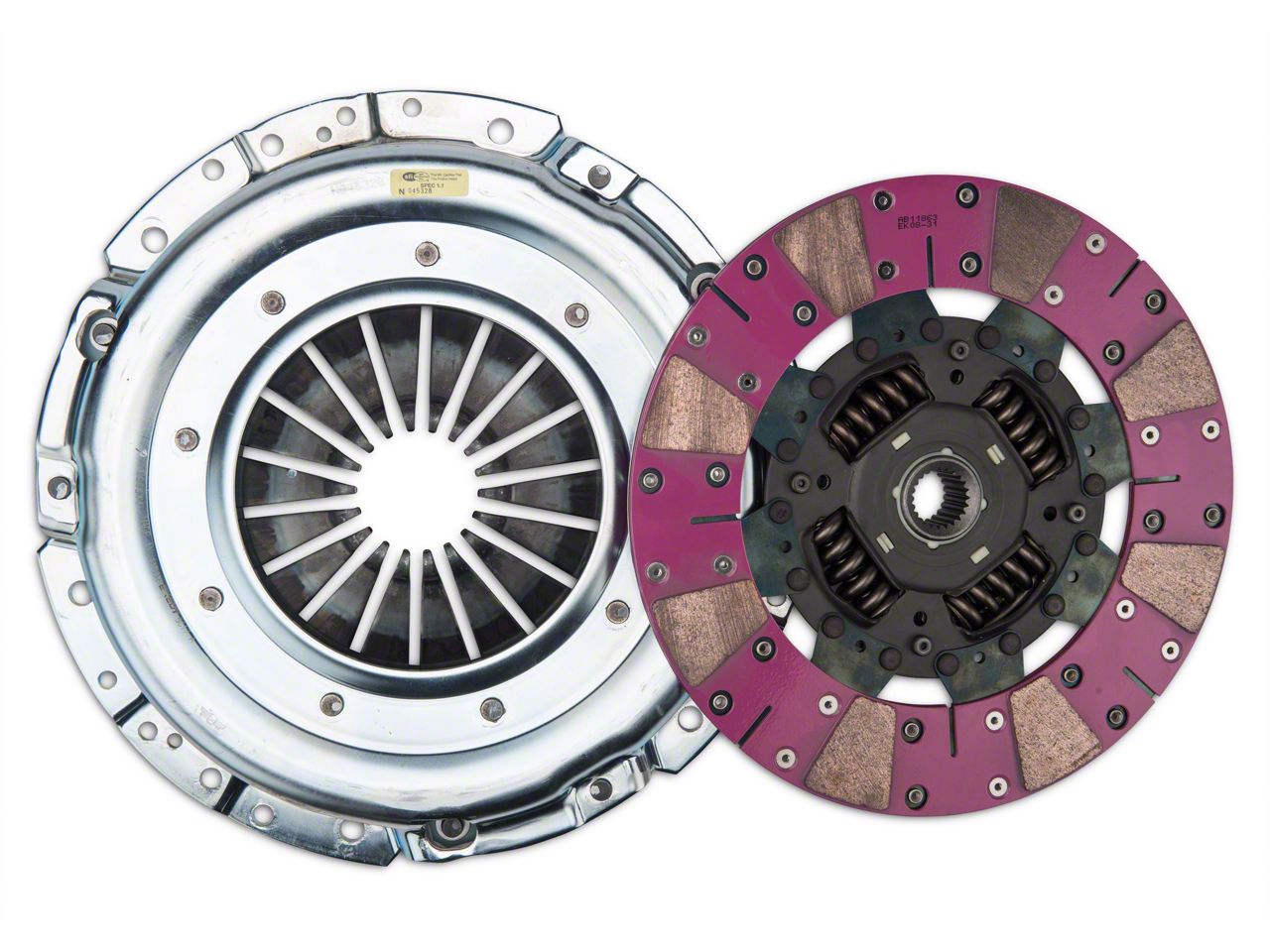Exedy Mustang Grooved Mach 600 Stage 2 Cerametallic Clutch Kit
