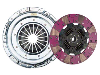 Exedy Grooved Mach 600 Stage 2 Cerametallic Clutch Kit with Hydraulic Throwout Bearing; 23-Spline (11-17 Mustang GT)