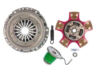 Exedy Mach 500 Stage 2 Cerametallic Clutch Kit with Paddle Style Disc and Hydraulic Throwout Bearing; 10-Spline (96-04 4.6L Mustang)