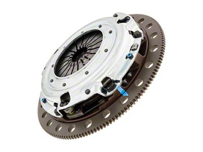 Exedy Hyper Twin Series Organic Clutch Kit with 8-Bolt Flywheel; 10-Spline (96-10 4.6L Mustang)