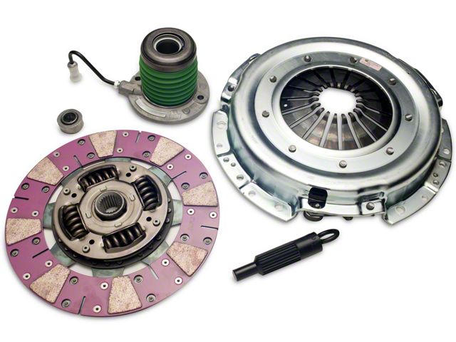 Exedy Mach 600 Stage 2 Cerametallic Clutch Kit with Puck Style Disc and Hydraulic Throwout Bearing; 23-Spline (11-14 Mustang GT)