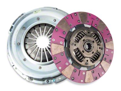 Exedy Mach 600 Stage 2 Cerametallic Clutch Kit with Cushion Button Disc and Hydraulic Throwout Bearing; 10-Spline (05-10 Mustang GT)