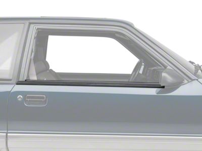 Exterior Door Window Belt Molding Trim (87-93 Mustang Coupe, Hatchback)