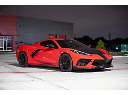 EZCarbon 5VM Style Front Lip; Carbon Fiber (20-26 Corvette C8)