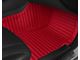 Single Layer Stripe Front and Rear Floor Mats; Full Red (16-24 Camaro)
