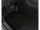 Double Layer Diamond Front and Rear Floor Mats; Base Layer Black and Top Layer Black (08-23 Challenger)