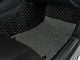 Double Layer Diamond Front and Rear Floor Mats; Base Layer Black and Top Layer Gray (08-23 Challenger)